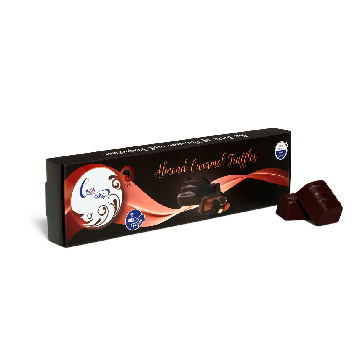 GoWhey Dark Chocolate Truffles | Guilt-Free Indulgence|Almond caramel