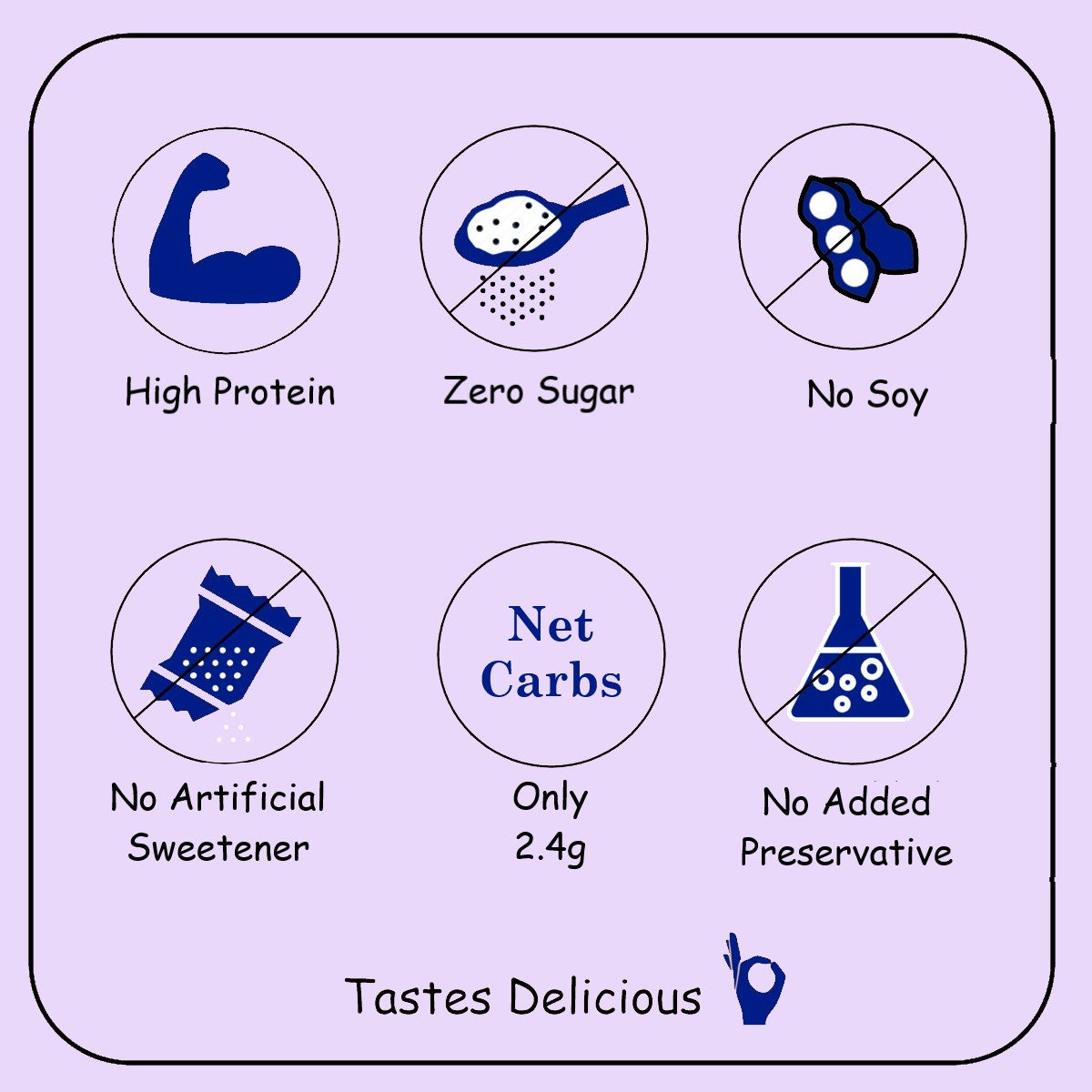 Keto Chocolate - 62% Blueberry Dark Chocolate Bar (55g) | Sugar-Free, Low-Carb