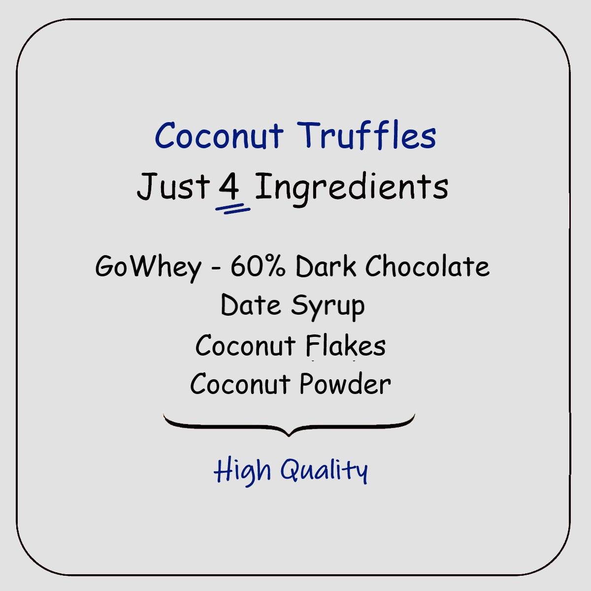 GoWhey Sugar-Free Coconut Truffles | Protein Truffles | Low Carb - 50g