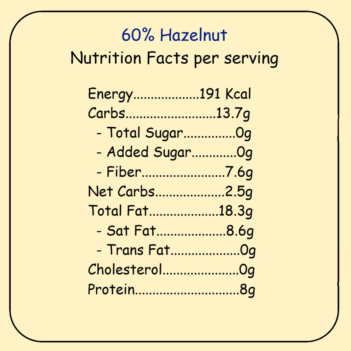 GoWhey Sugar-Free Dark Chocolate 60% with Roasted Hazelnut - 55g