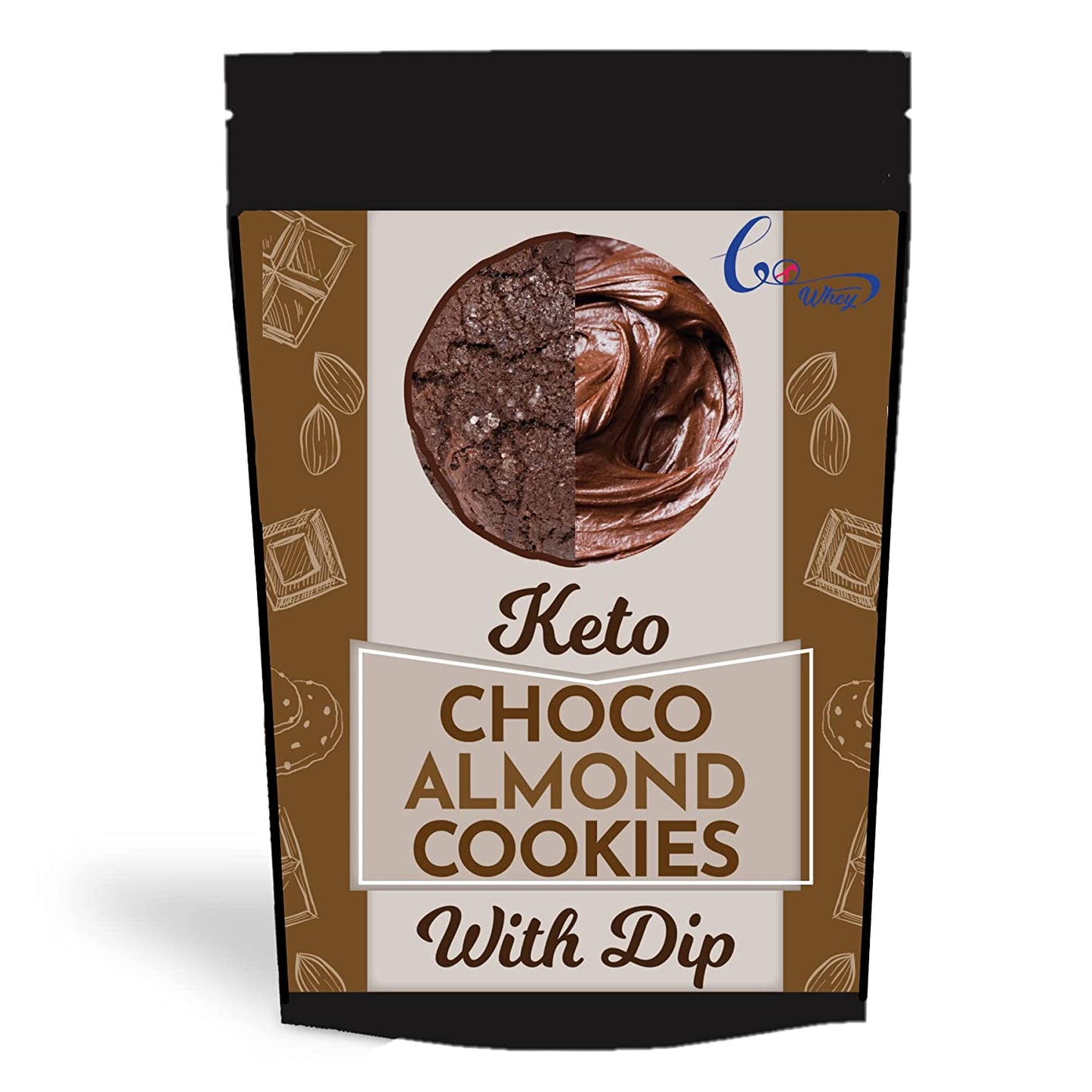 GoWhey Choco Almond Cookies | Diabetic-Friendly & Keto-Approved (200g)