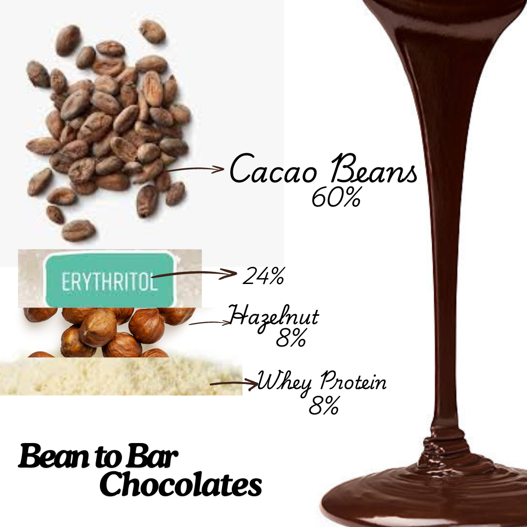 GoWhey Sugar-Free Dark Chocolate 60% with Roasted Hazelnut - 55g