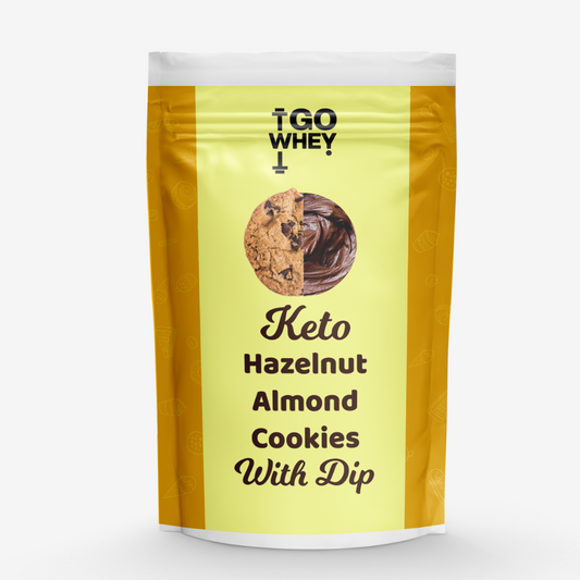 GoWhey Sugar-Free Hazelnut Almond Cookies (200g) | Keto Cookies - Made with ONLY Nuts